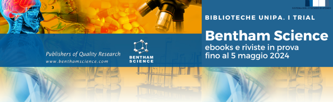Bentham Science: e-books e riviste accessibili in prova fino al 5 maggio 2024