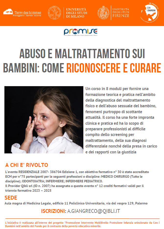 Abuso e maltrattamento sui bambini_Locandina