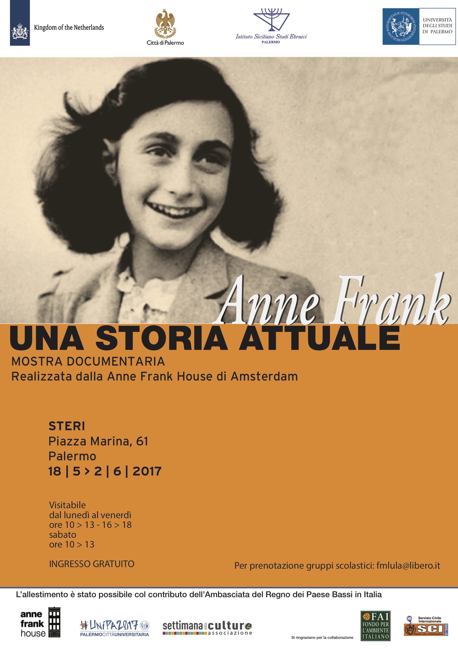 LOCANDINA Mostra Anne Frank