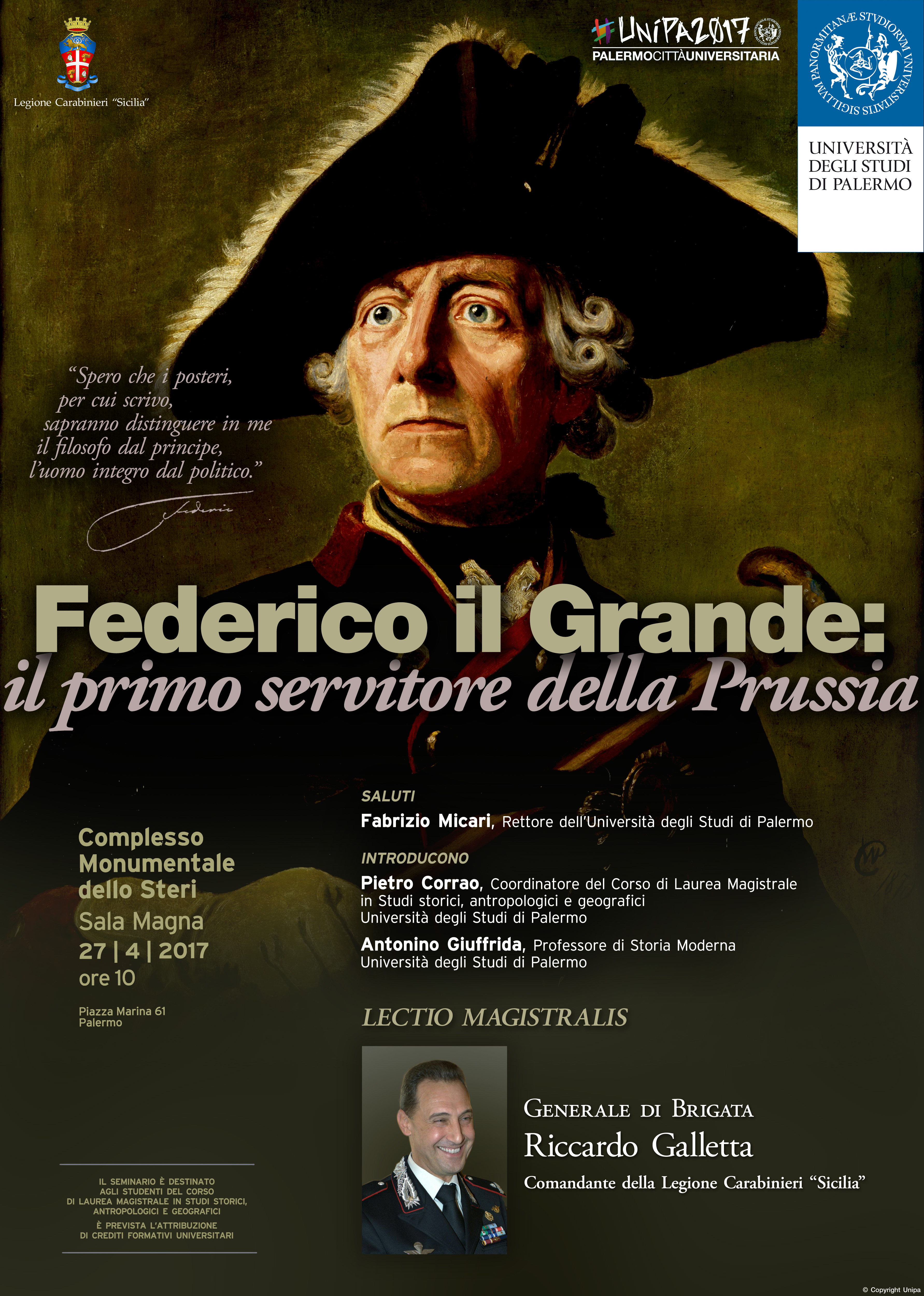Locandina_Lectio Magistralis_Federico II bt Gen Galletta