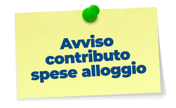Avviso contributo spese alloggio 2021