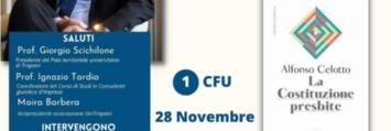 Evento| "La Costituzione presbite"  - Alfonso Celotto - Polo Universitario di Trapani - 28 novembre 2022