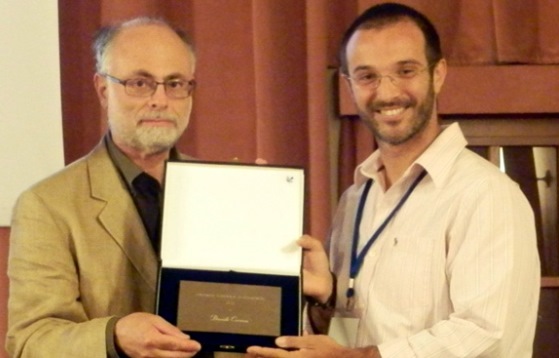 Davide Corona ritira il premio