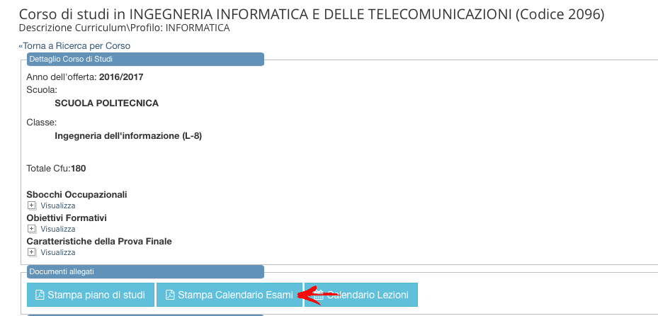 stampa calendario