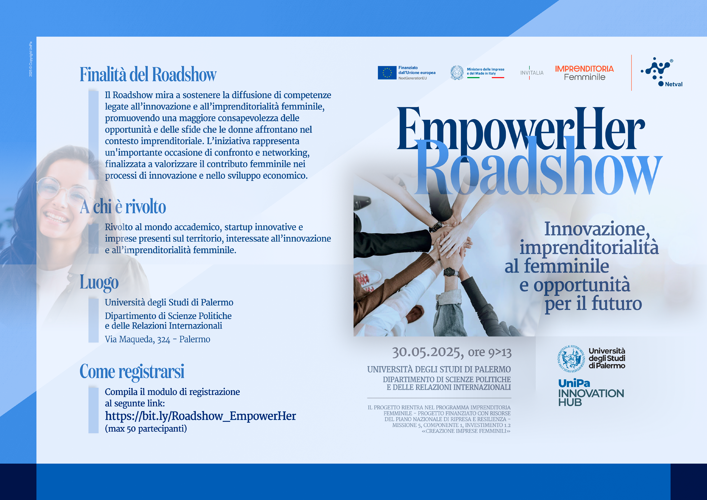 EmpowerHer Roadshow - Innovazione, imprenditorialità al femminile e opportunità per il futuro (30/05/2025)