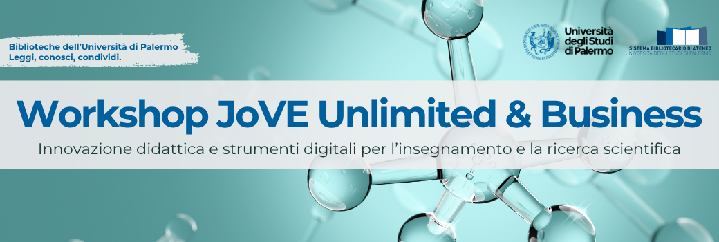 WorkShop JoVE in presenza e online (9 aprile 2026)