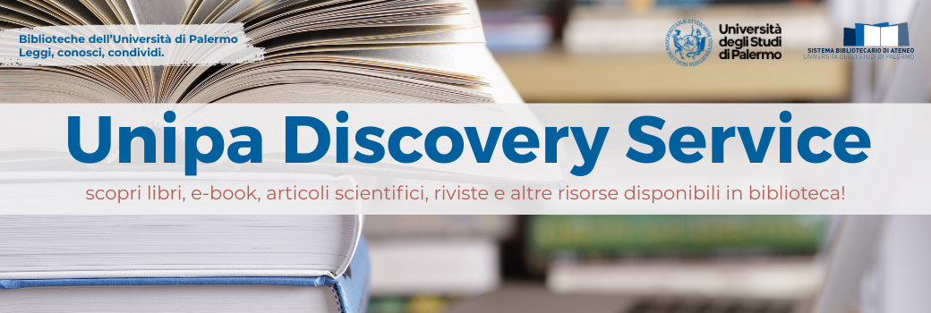 Unipa Discovery Service: lo strumento di ricerca delle biblioteche Unipa