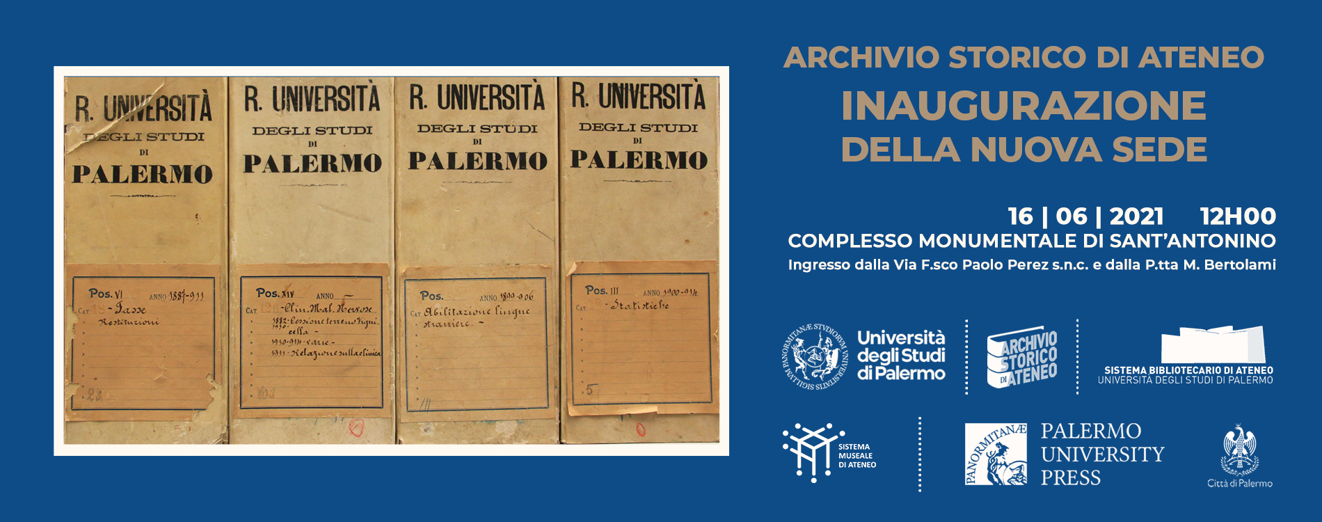 Inaugurazione della nuova sede dell’Archivio Storico di Ateneo