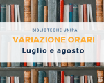 Periodo estivo: orari e chiusure