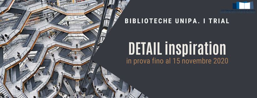 DETAIL Inspiration: la banca dati per architetti e ingegneri edili in prova fino al 15 novembre