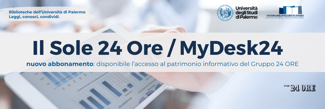 Il Sole 24 Ore: abbonamento al quotidiano online e alla banca dati Mydesk24