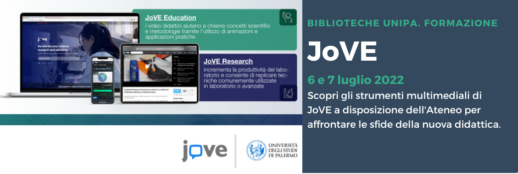 JoVE: gli strumenti multimediali per le sfide della nuova didattica [registrazione disponibile e iscrizione al forum]