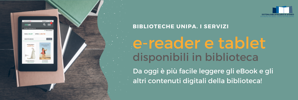 E-reader e tablet disponibili in biblioteca