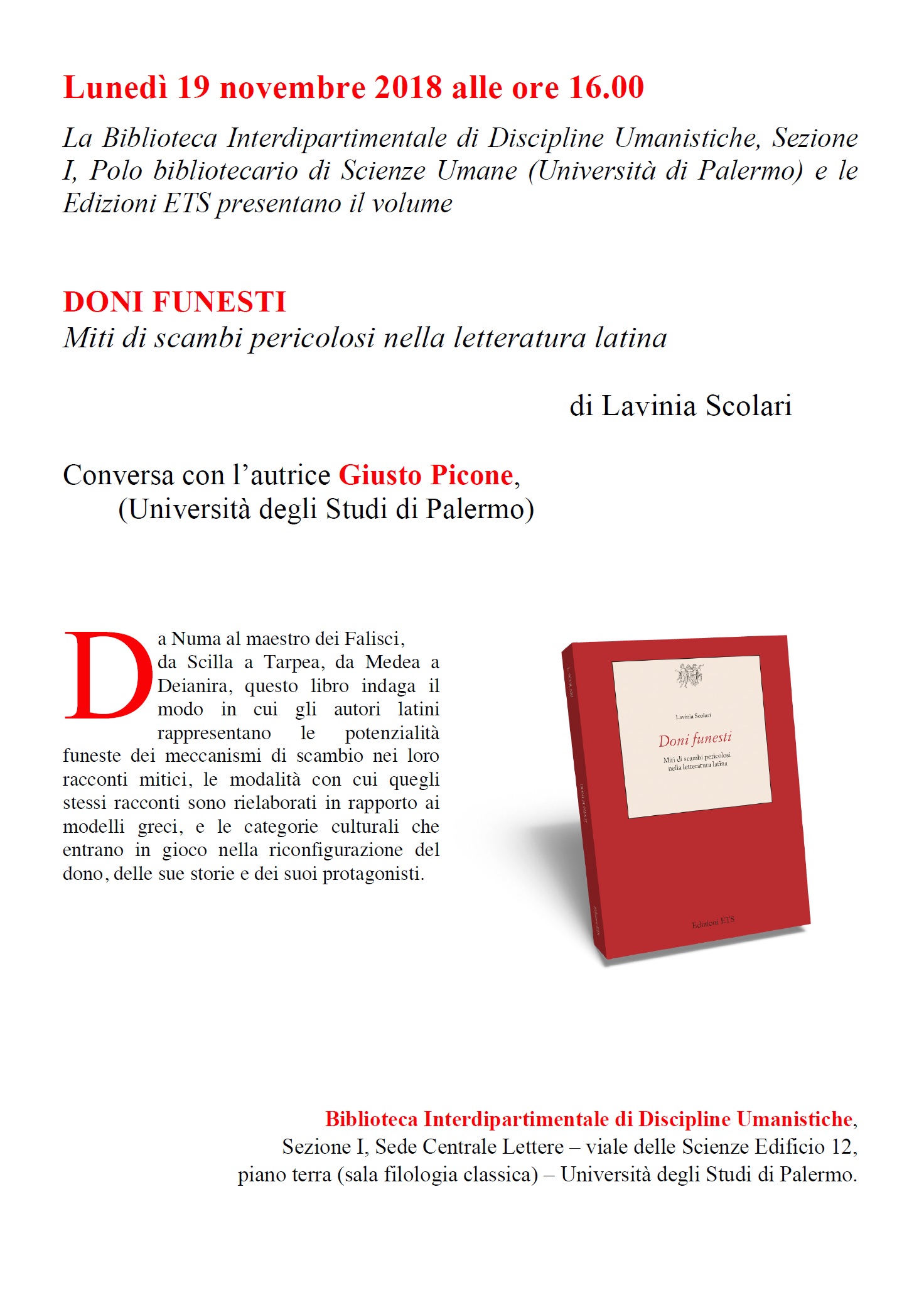 Presentazione libro / Doni funesti