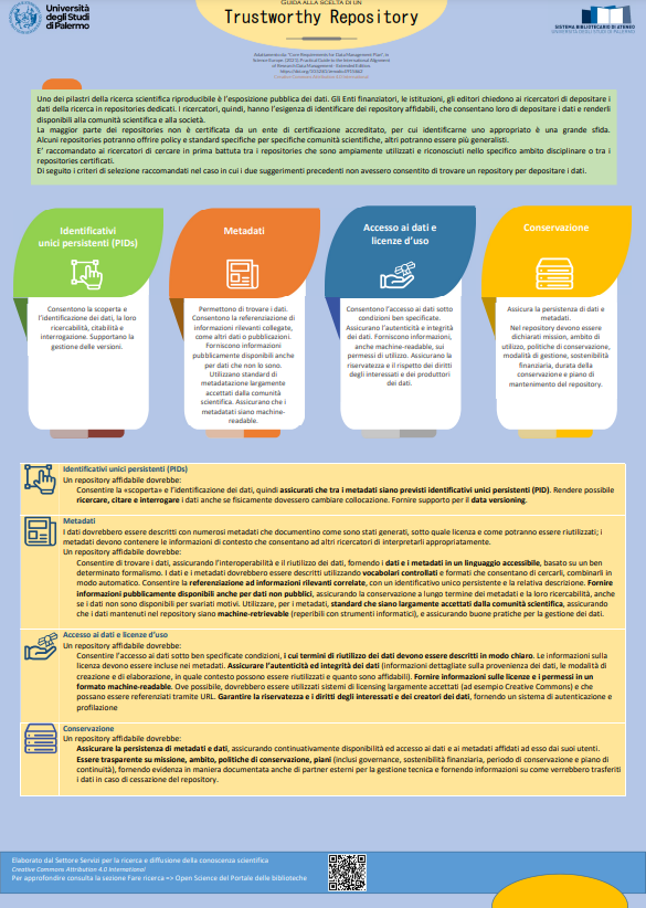 Criteri per la scelta di un trustworthy repository - poster