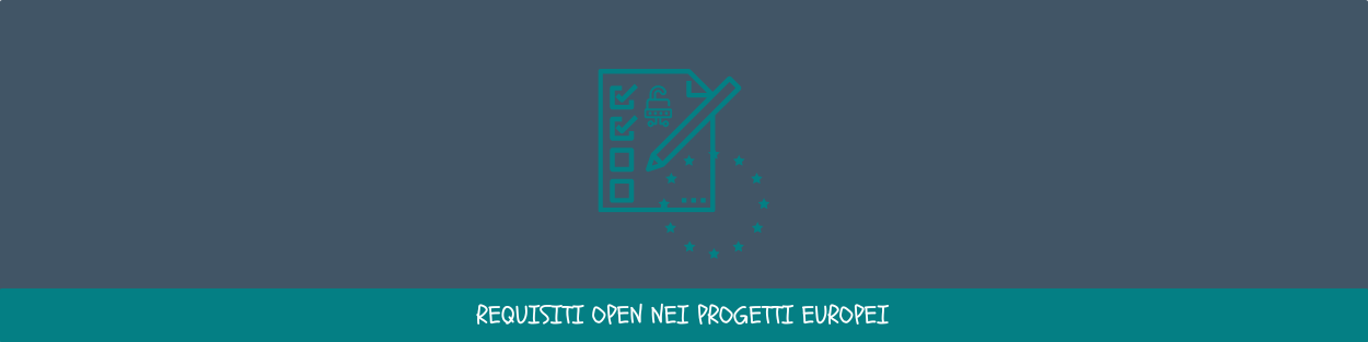 mini banner requisiti open nei progetti europei