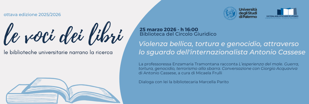 Le voci dei libri 25/03/2026