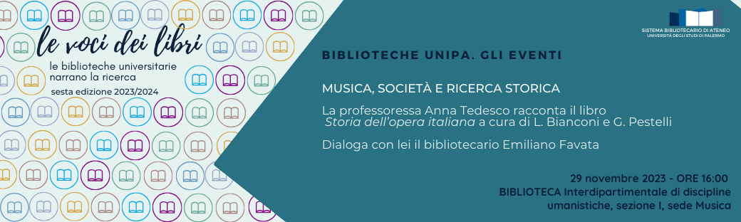 Le voci dei libri - Sesta edizione. Secondo incontro 29 novembre 2023