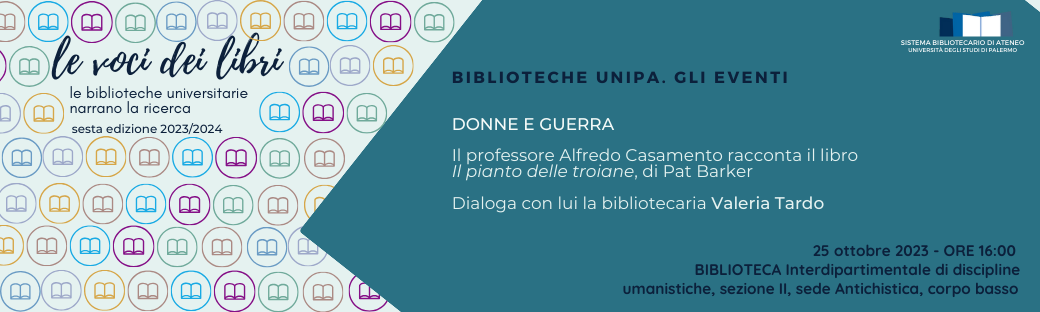 Le voci dei libri - Sesta edizione. Primo incontro 25 ottobre 2023