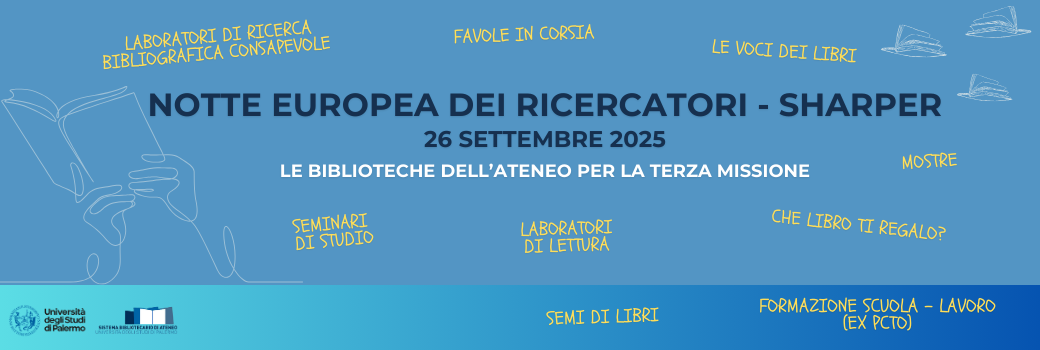Sharper - Notte europea dei ricercatori - banner biblioteche 2025