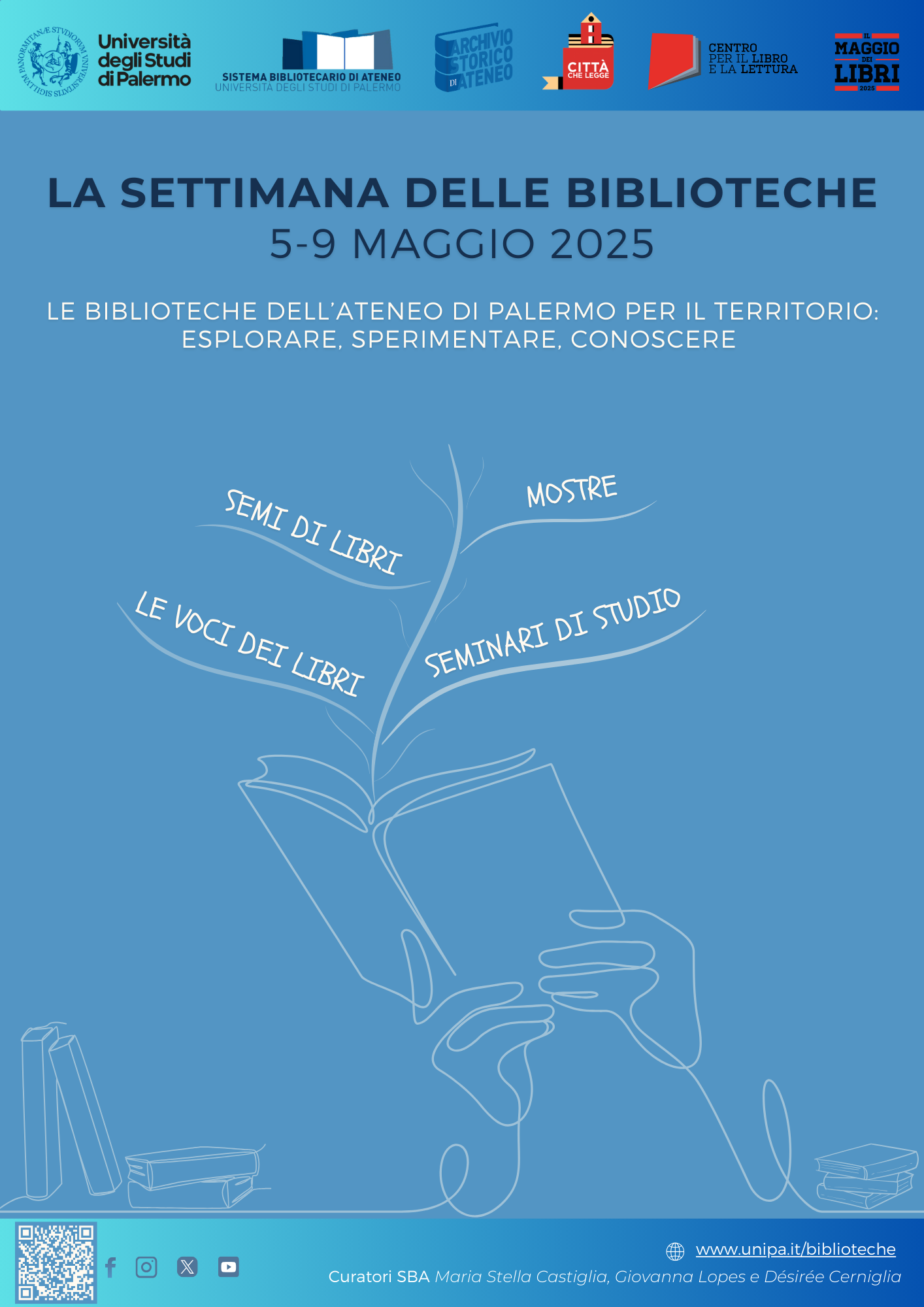 locandina Settimana delle biblioteche 2025