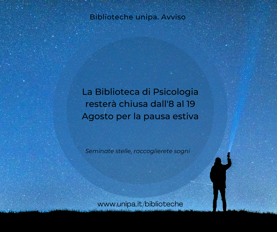Avviso chiusura estiva