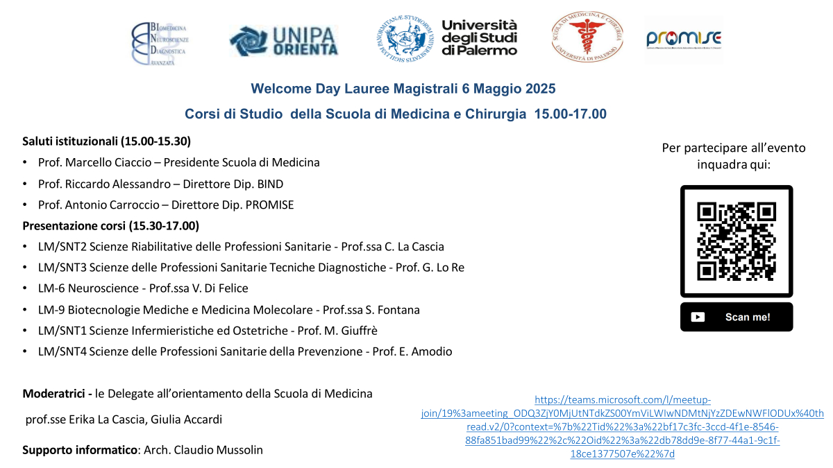 UTF-8locandina welcome day LM scuola medicina 2025_L