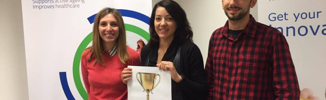 Dott.ssa Scalia e il team BioNeC vincitore del premio