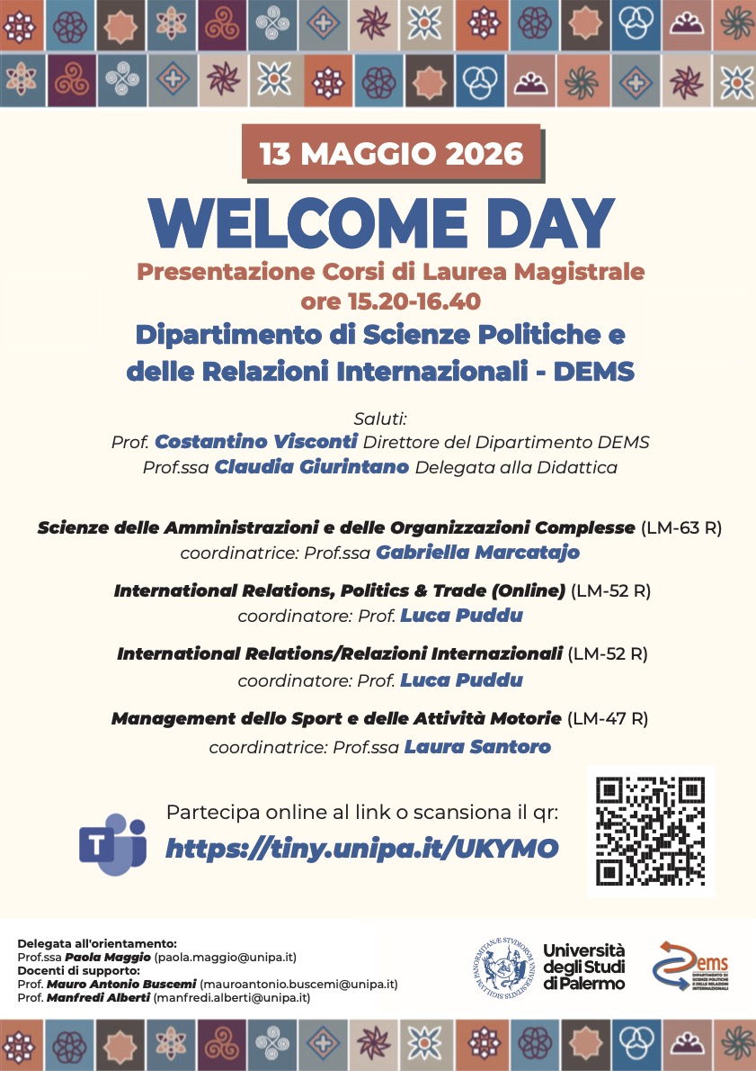 Locandina Welcome Day 2026