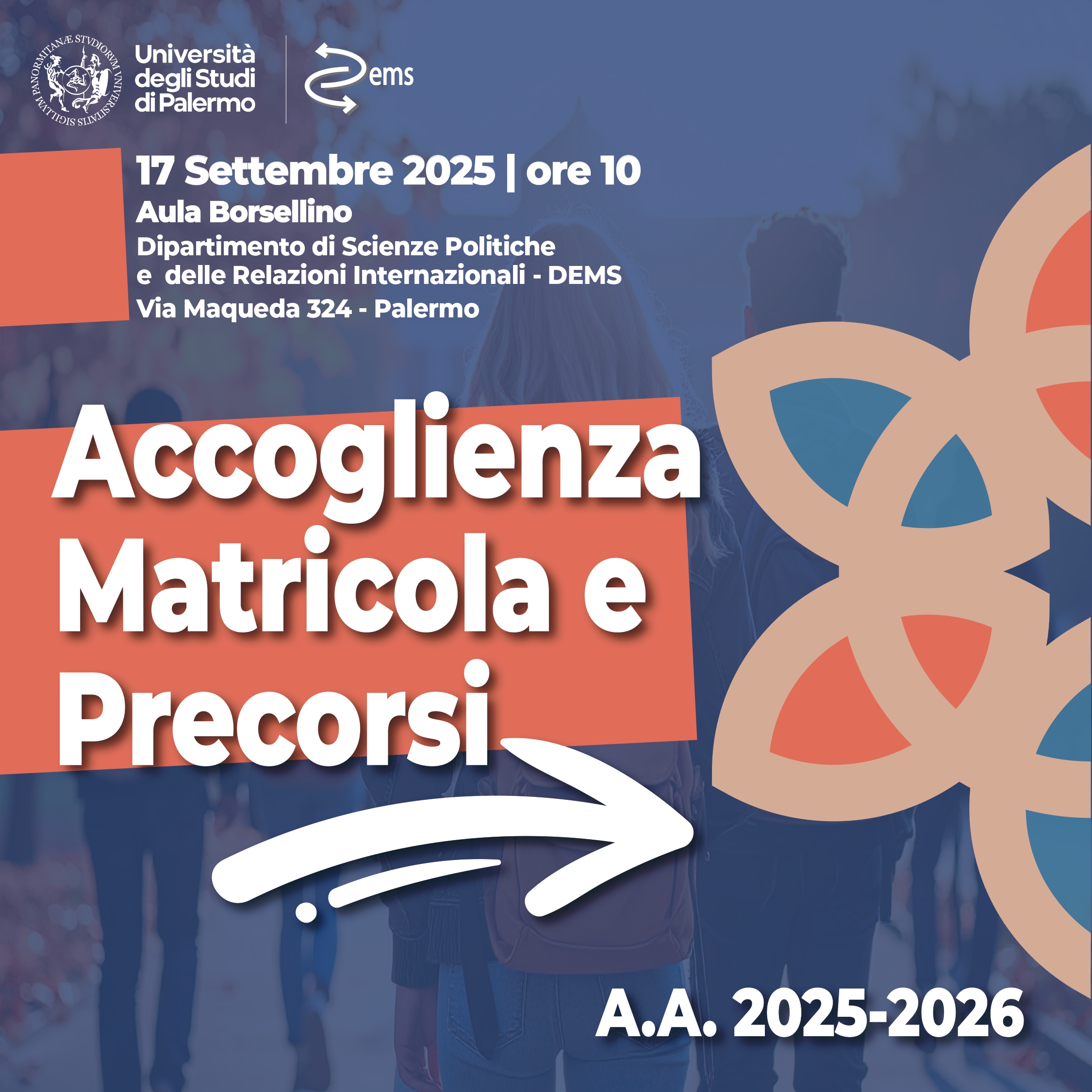 Locandina accoglienza matricole e precorsi