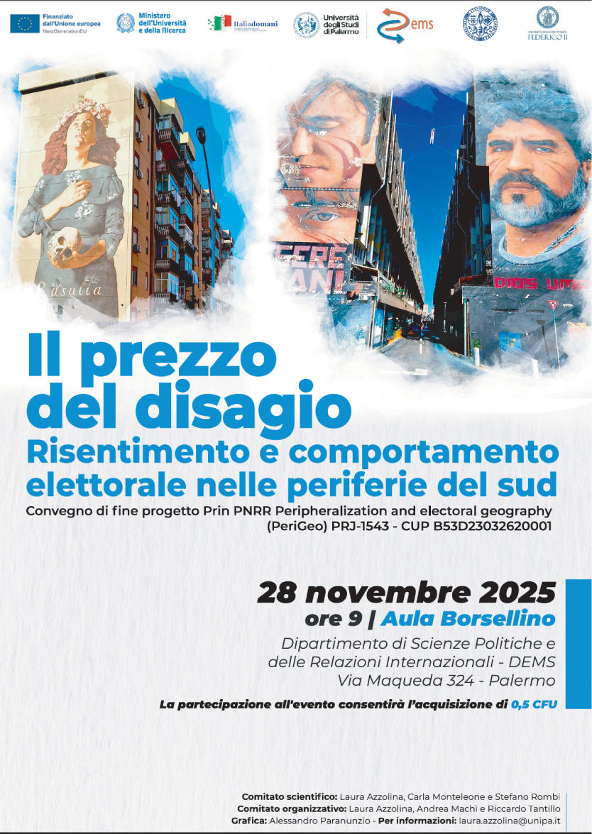 Locandina seminario Il prezzo del disagio