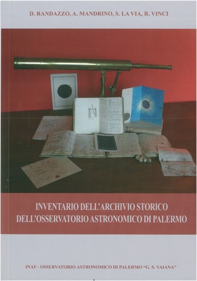 Presentazione del volume INVENTARIO DELL’ARCHIVIO STORICO DELL’OSSERVATORIO ASTRONOMICO DI PALERMO
