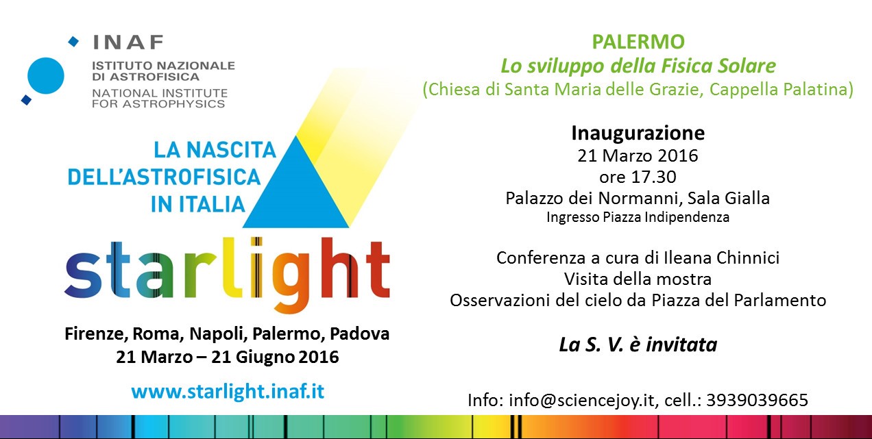 Mostra Starlight sezione di Palermo