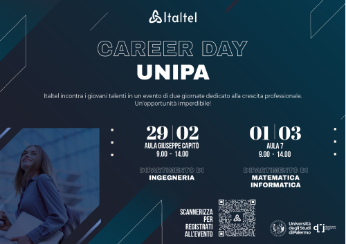 Locandina Italtel con logo unipa Locandina Italtel con logo unipa