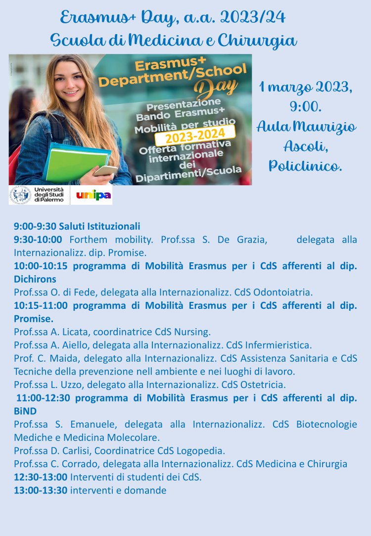 programma erasmus info day 1 marzo 2023