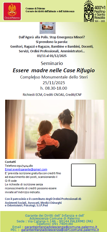 essere madre nelle case rifugio 25 Novembre