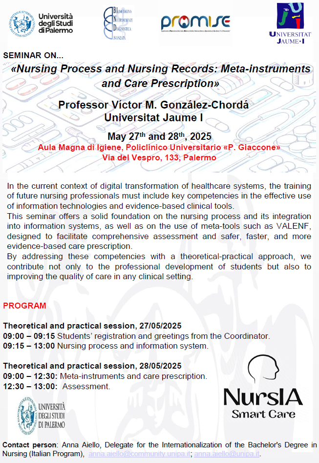 Seminar of Prof. González-Chordá
