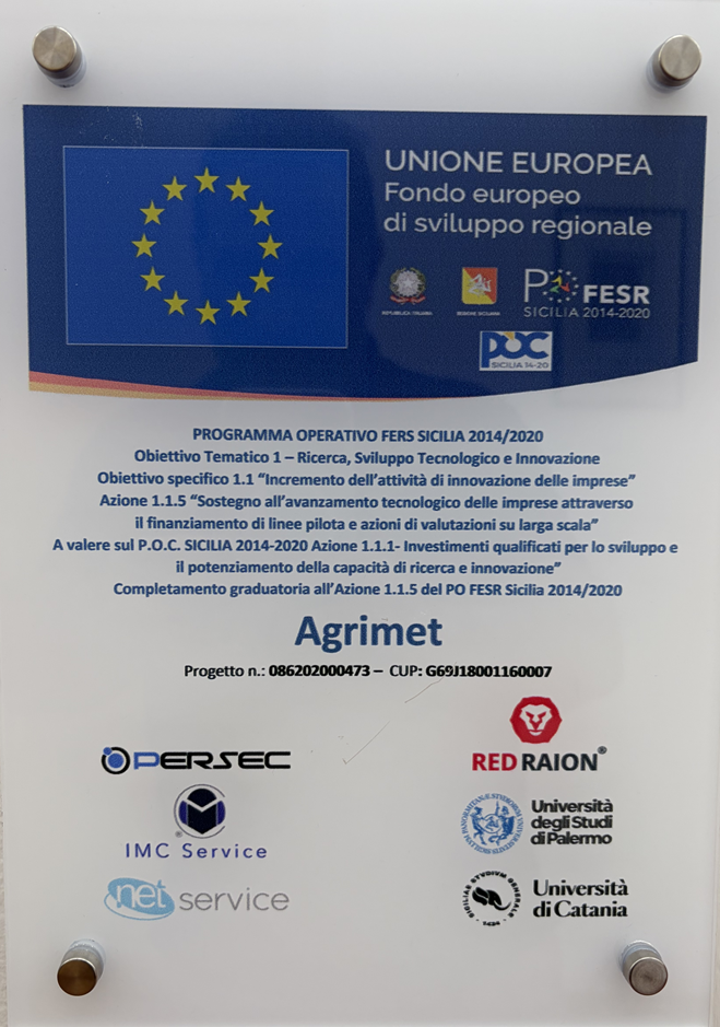 Progetto Agrimet-foto targa