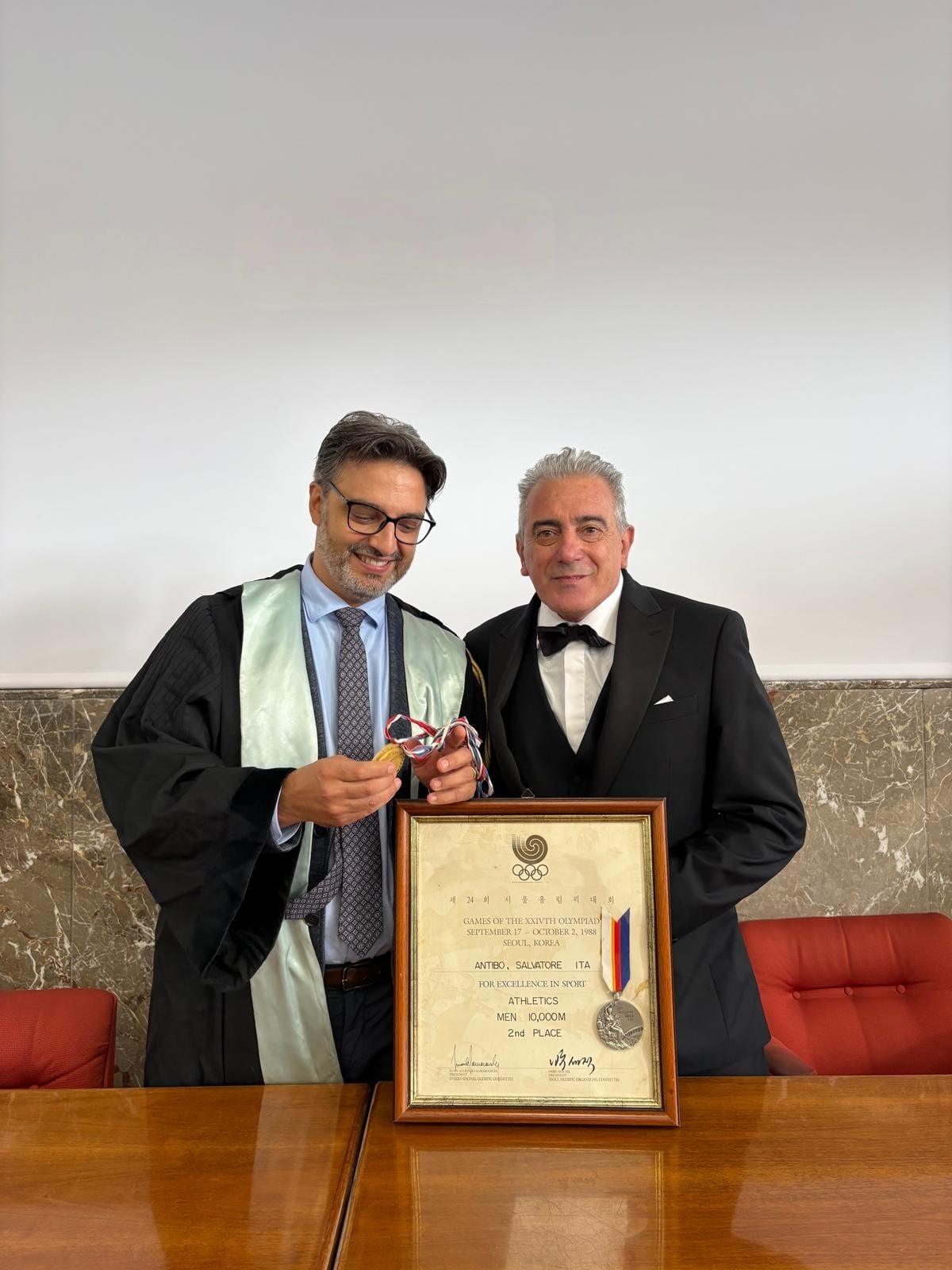 Salvatore Antibo ospite speciale alle lauree del Corso di Studio LM67/68 di Palermo
