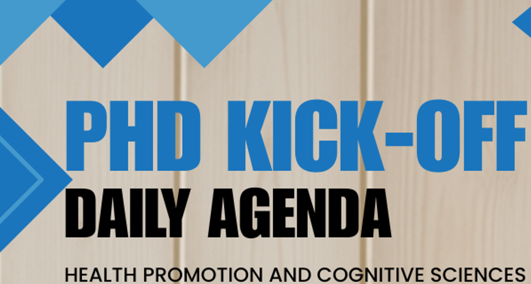 PHD KICK-OFF - DAILY AGENDA