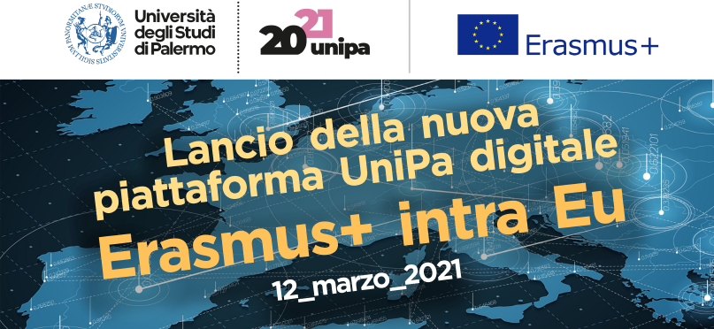 ERASMUS + | Nuova piattaforma UniPa Digitale Erasmus + Intra Eu