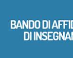 AVVISO - Bando affidamento insegnamento