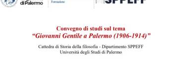 Convegno | "Giovanni Gentile a Palermo (1906-1914)"