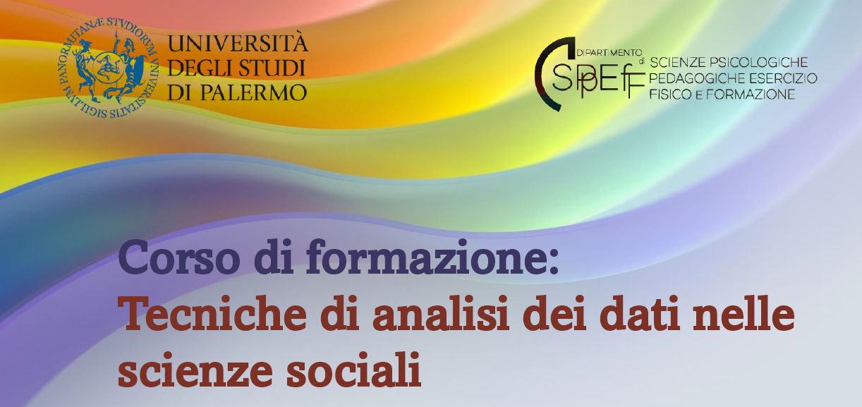 Corso di formazione: Tecniche di analisi dei dati nelle scienze sociali