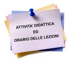 AVVISO | Attività Didattica ed Orario delle Lezioni