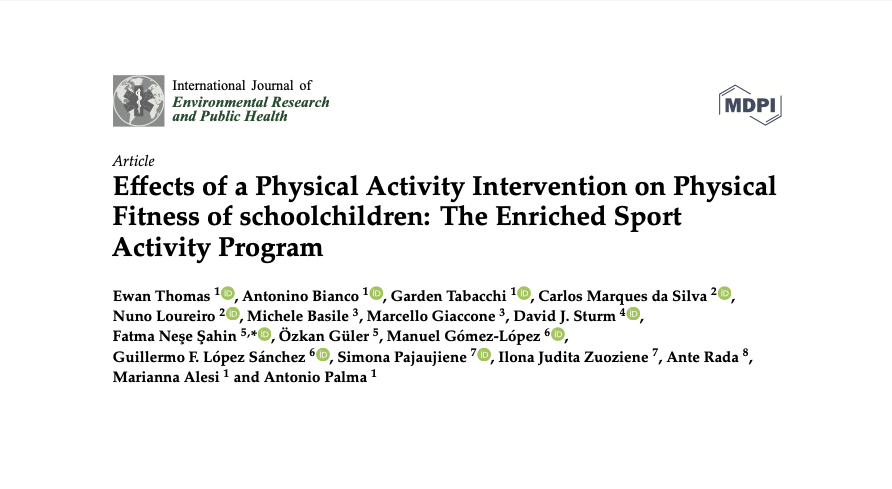 Effects of a Physical Activity Intervention on Physical Fitness of schoolchildren: The Enriched Sport Activity Program