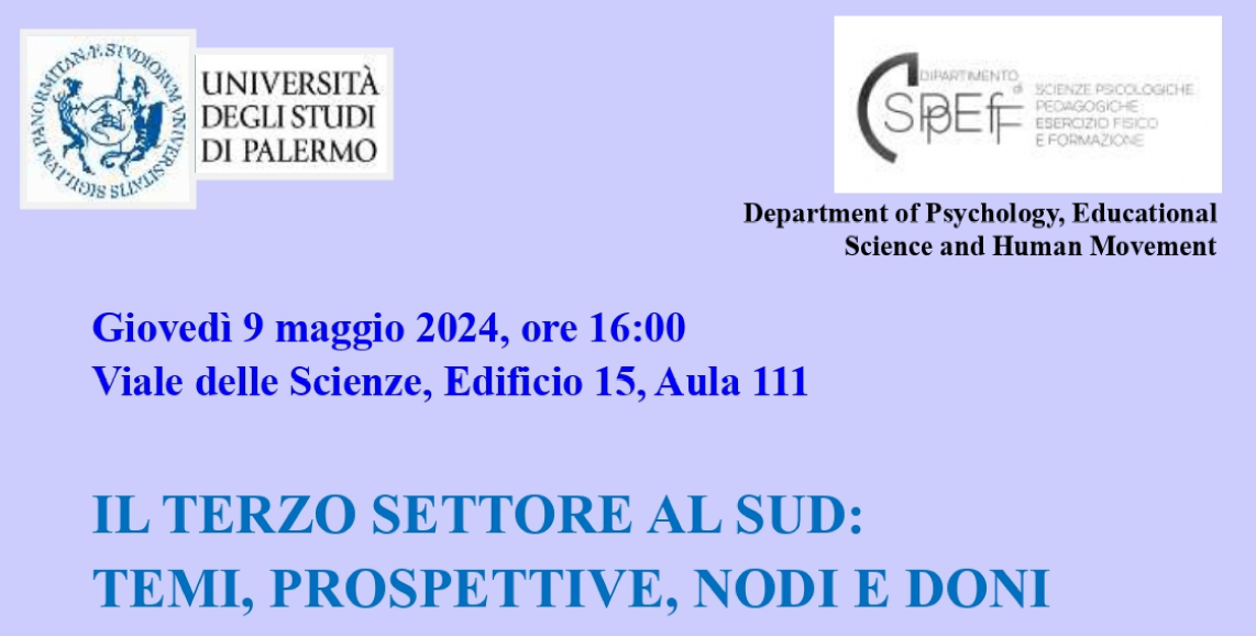 Seminario | Il terzo settore al sud: temi, prospettive, nodi e doni