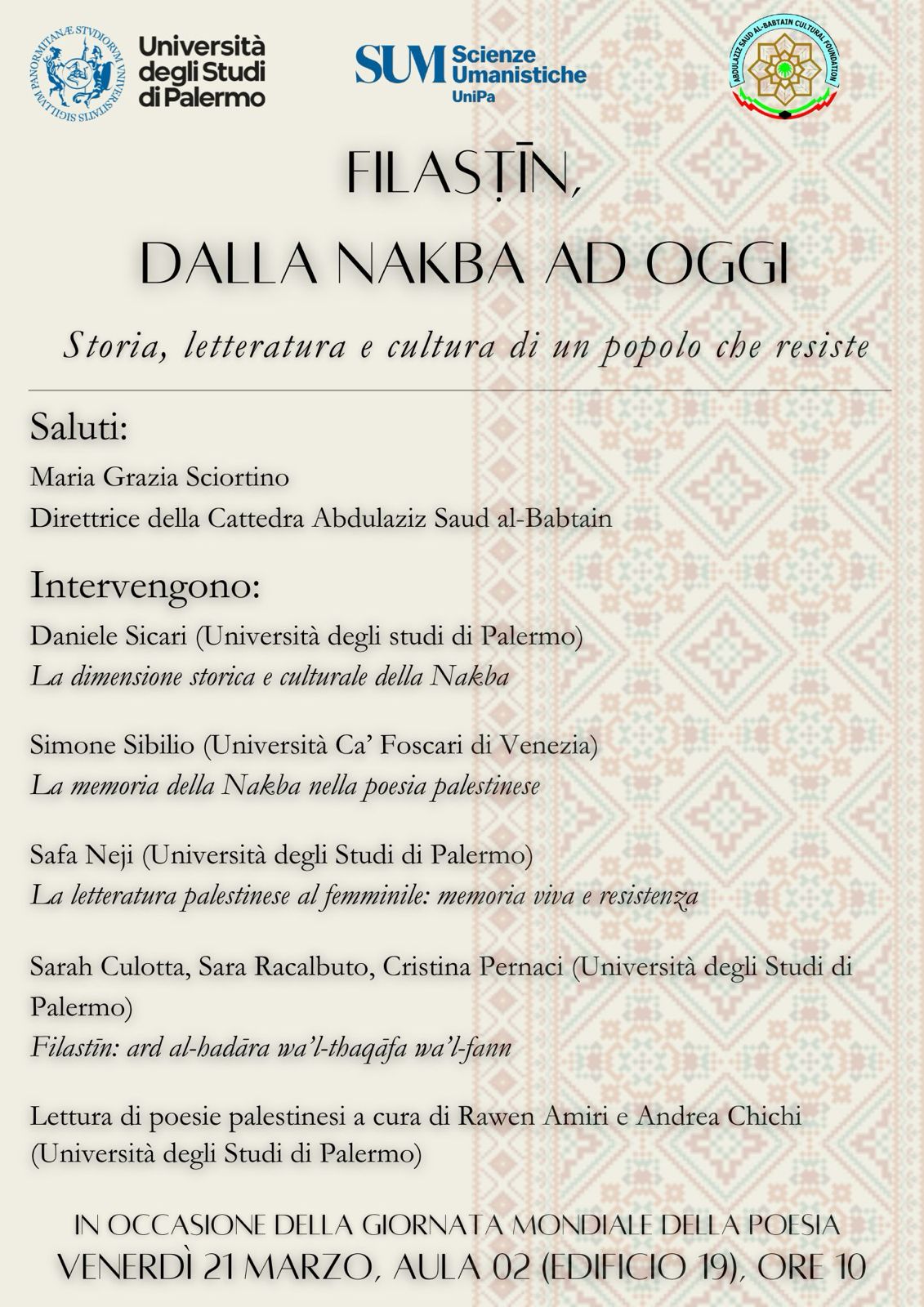 Locandina Seminario Nakba_DANIELE SICARI
