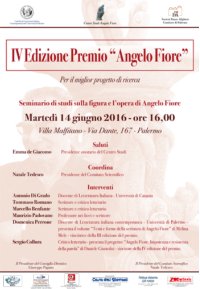 Locandina Premio Angelo Fiore