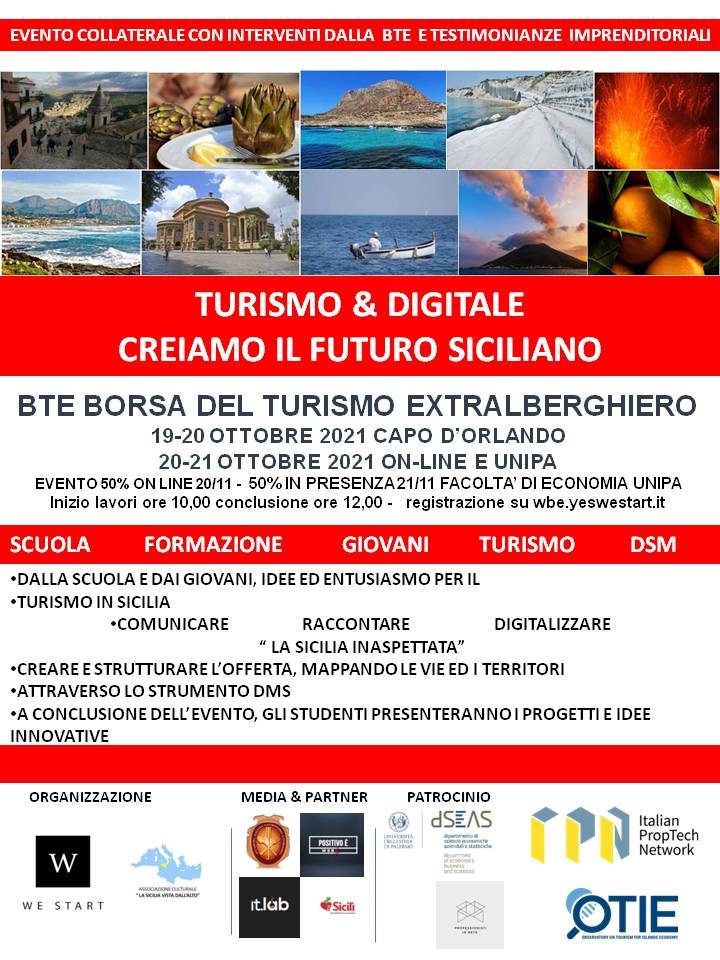 EVENTO COLLATERALE BTE - 20-21 OTT  ON LINE E IN PRESENZA